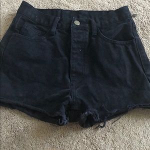 John galt/Brandy Melville black high rise shorts